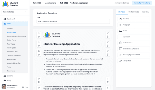 Student Housing Platform