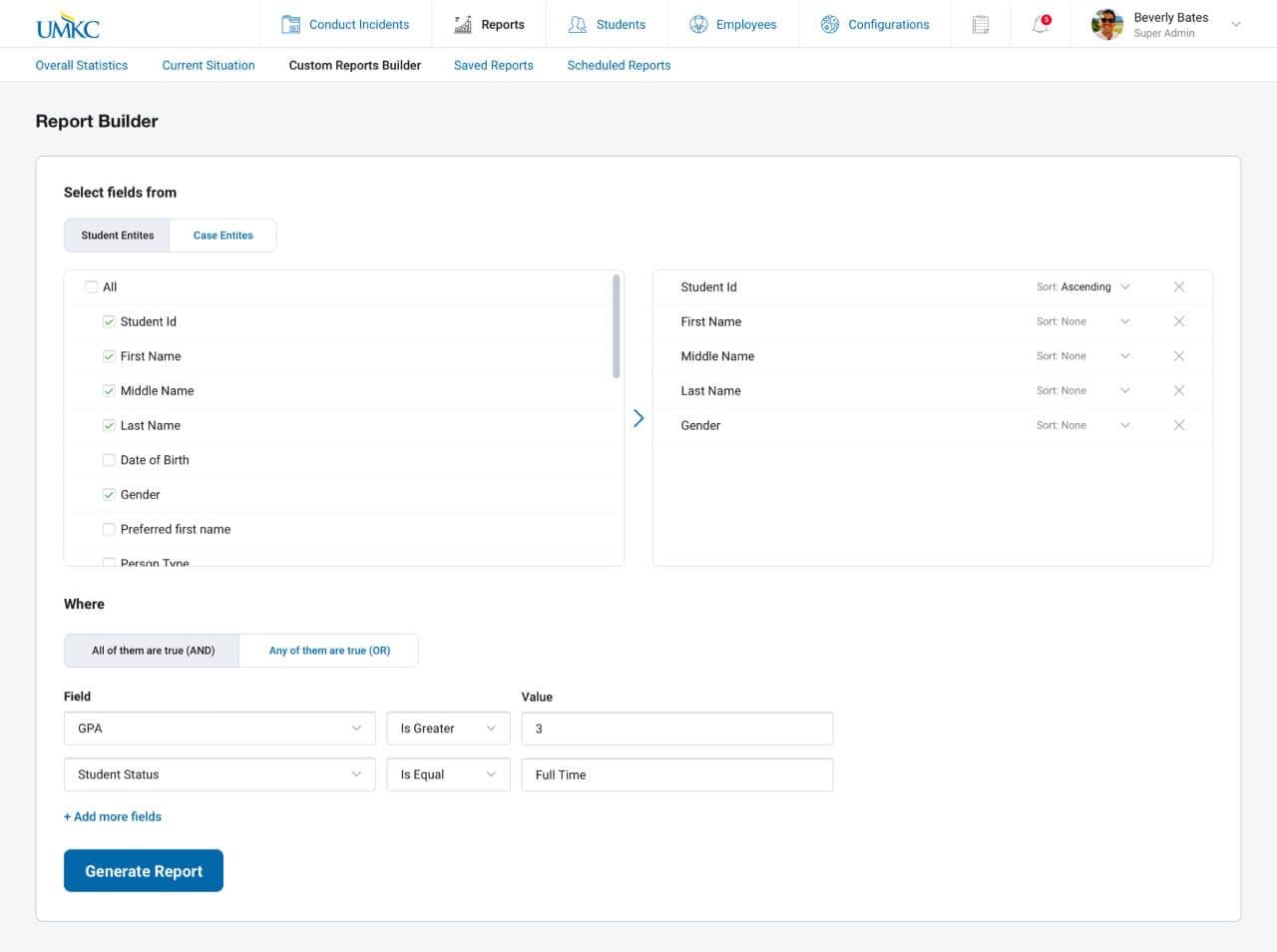 Case Management for Academia