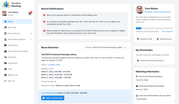 Student Housing Platform