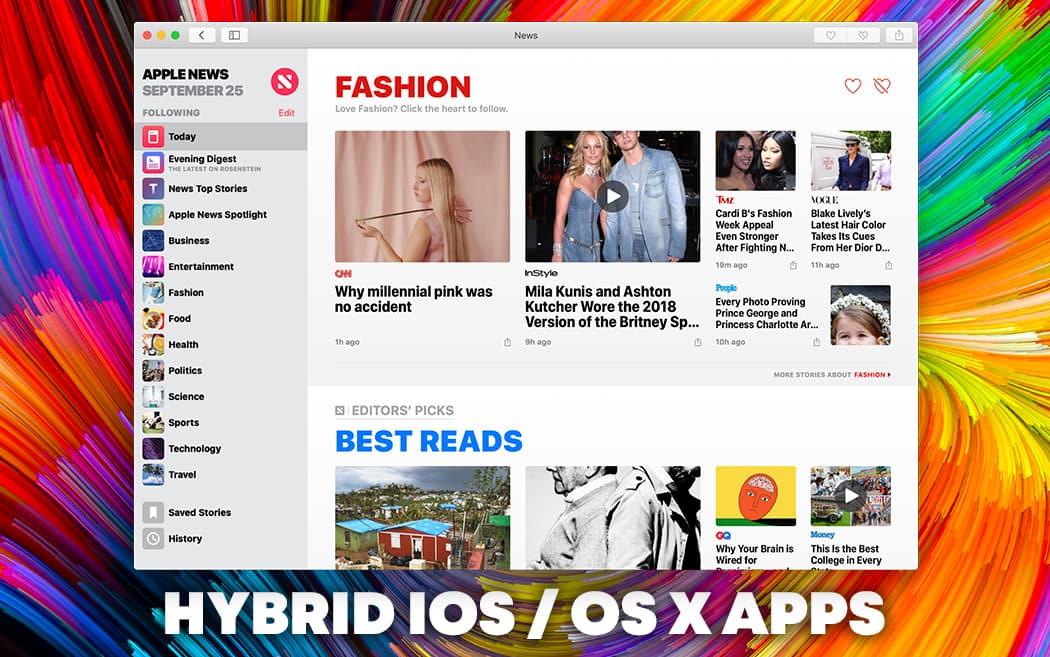 Mac OS Mojave paves the way for hybrid iOS / OS X apps