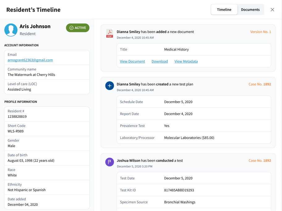 COVID-19 Management Platform