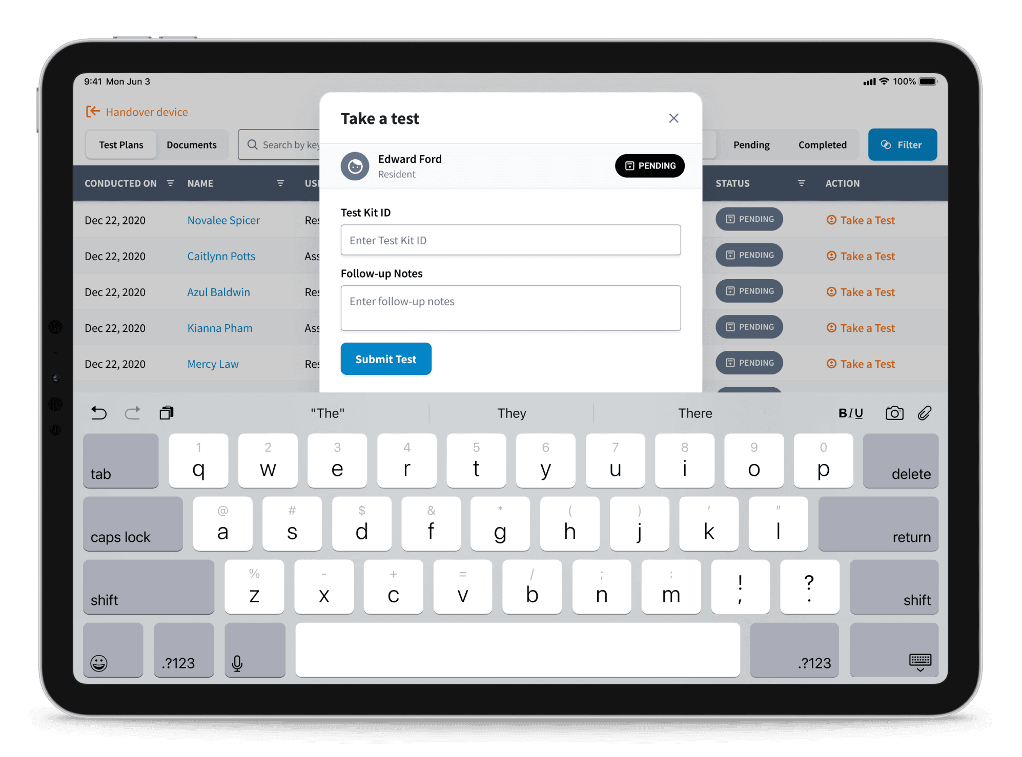 COVID-19 Management Platform