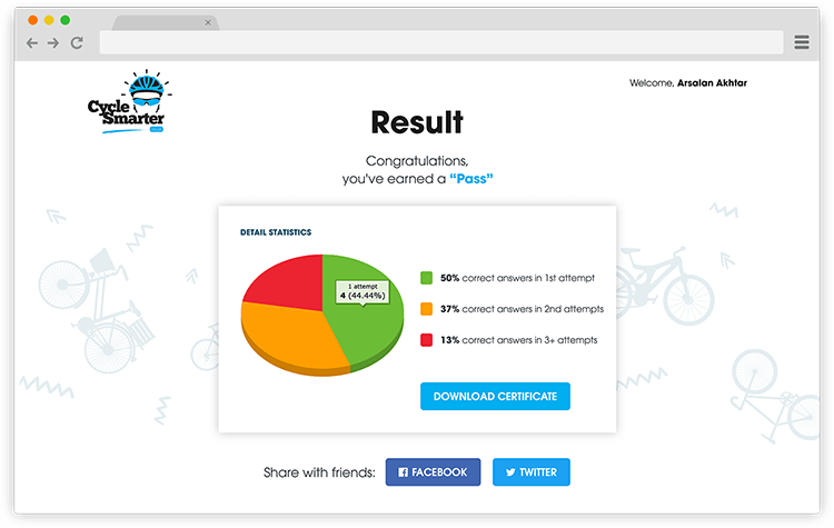 Results & Certificate