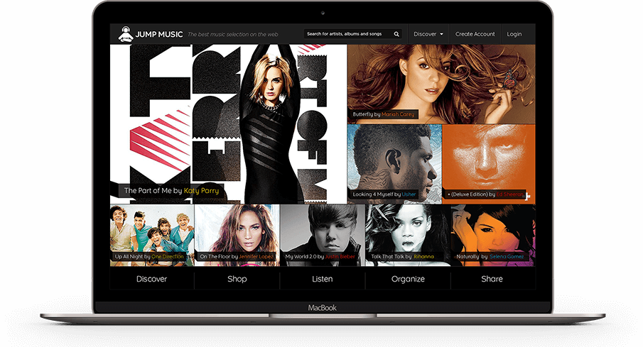 Jump Music Web Portal