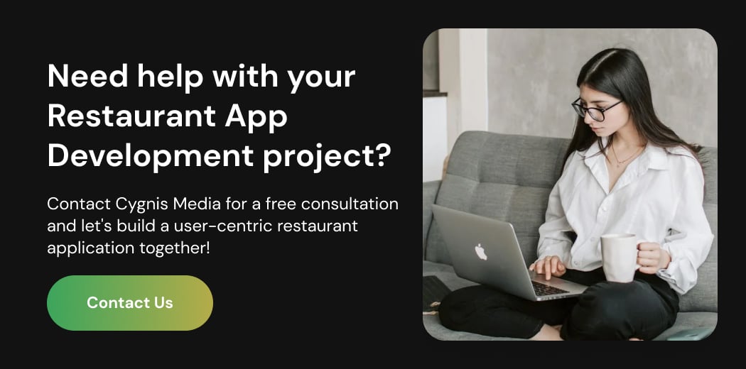 Need help with your restaurant app development project? Contact Us