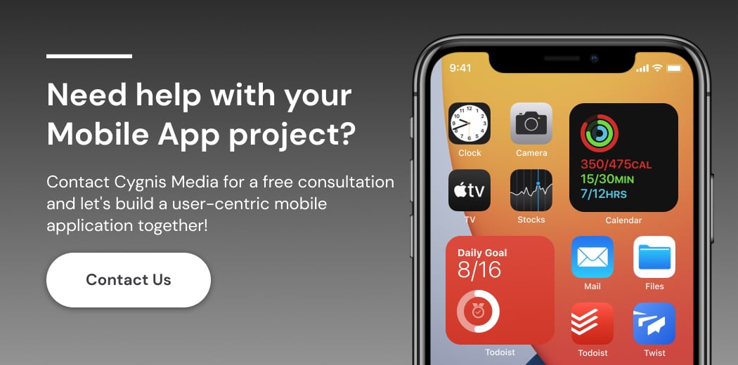 Need help with your Mobile App project? Contact Cygnis Media