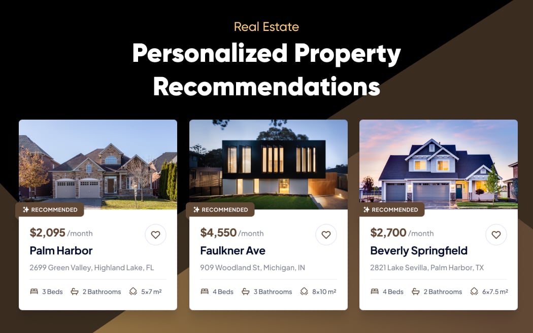 Personalized Property Recommendations in Real Estate