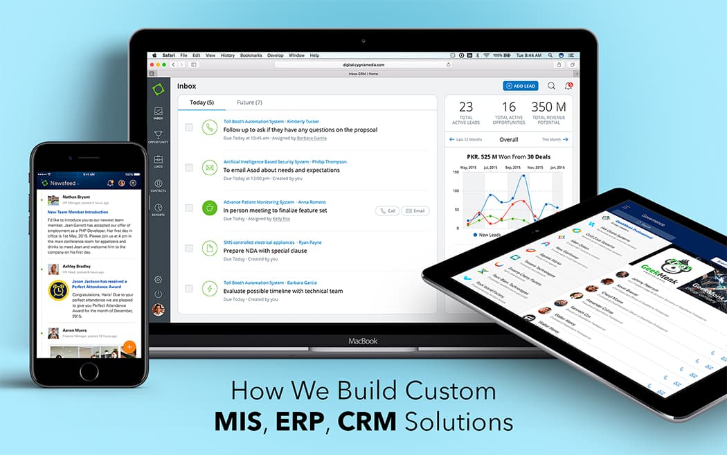 How we build custom MIS, ERP, CRM solutions