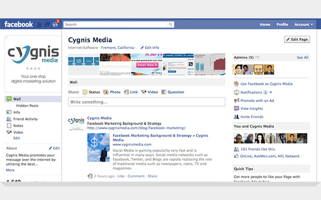 Facebook Updates: Facebook redesigned Businesses and Custom Pages