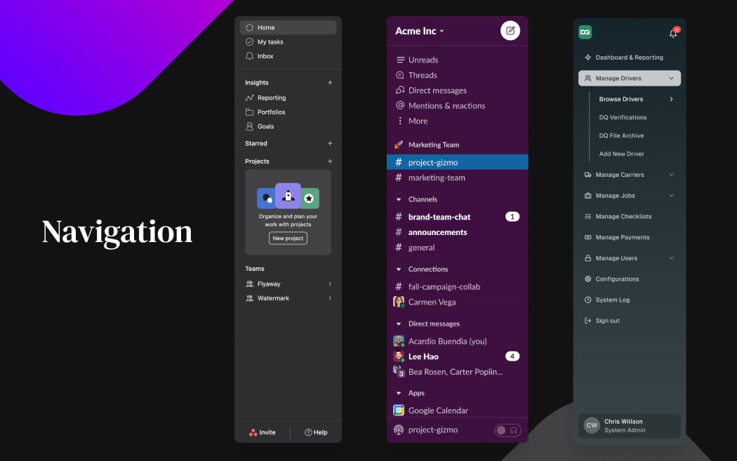 Navigation Patterns Example