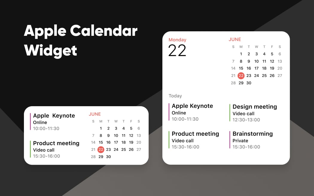 Apple Calendar Widget