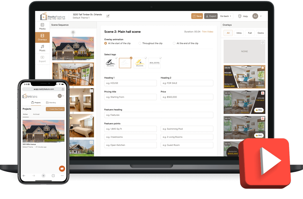 Real Estate Video Creation SaaS
