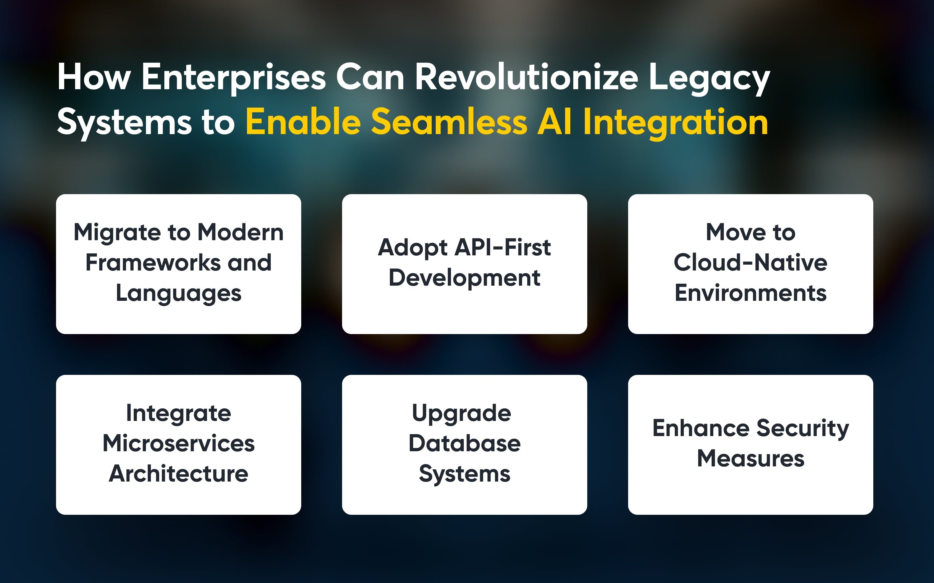 How Enterprises Can Revolutionize Legacy Systems to Enable Seamless AI Integration