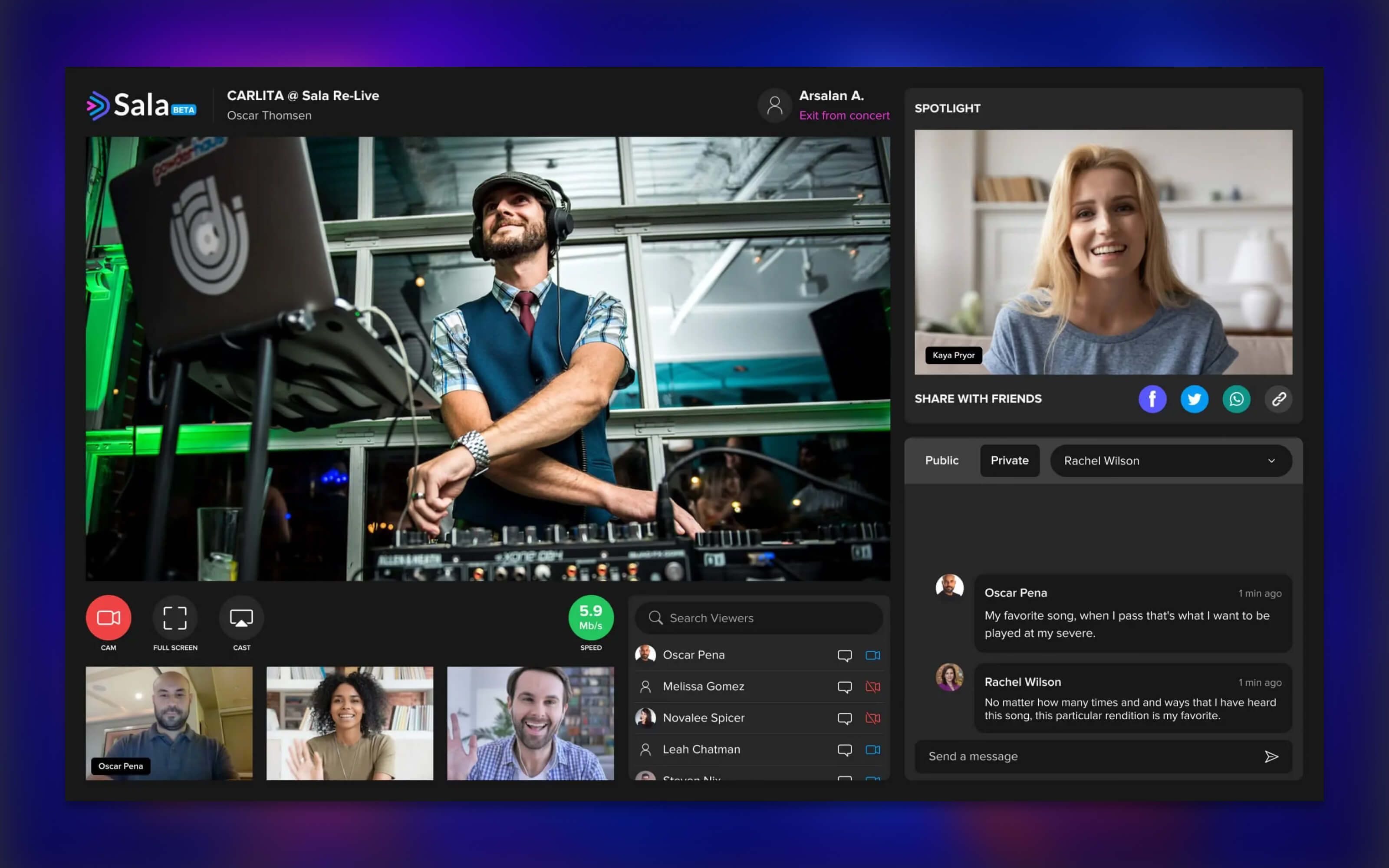 Successful Case Study: SALA- Live Concert Streaming Platform